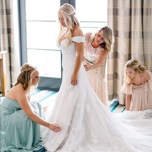 Sage green bridesmaid dress